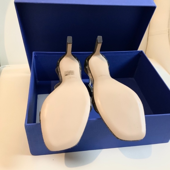 Stuart Weitzman 75 Square Nudist Heels Dress Sandals Designer Luxury Pumps 8 - Picture 14 of 14